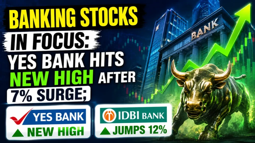 Banking Stocks in Focus Yes Bank Hits New High After 7% Surge; IDBI Bank Jumps 12%