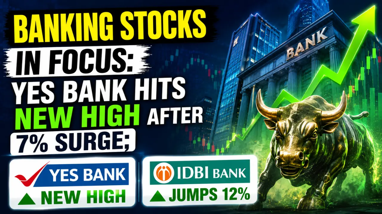 Banking Stocks in Focus Yes Bank Hits New High After 7% Surge; IDBI Bank Jumps 12%