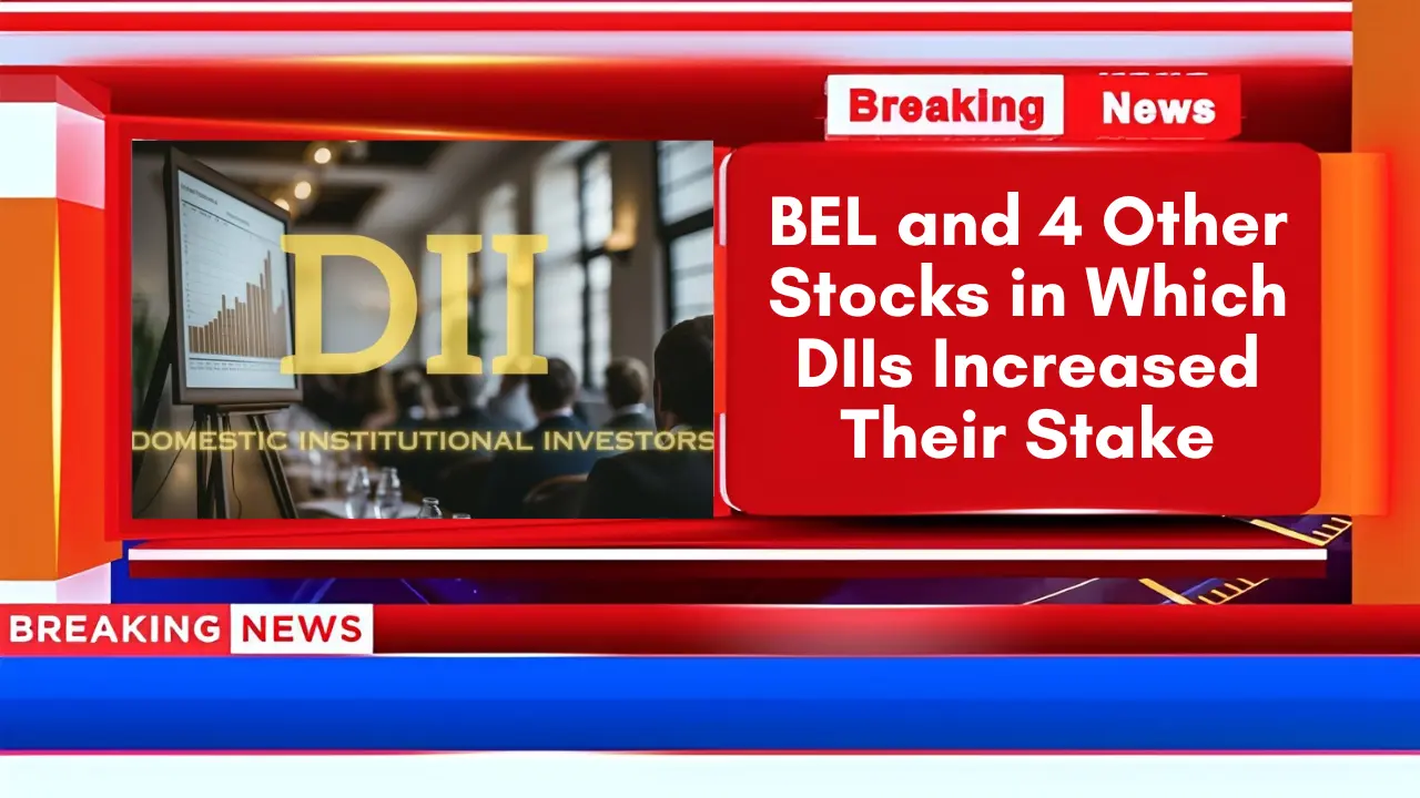 BEL and 4 Other Stocks in Which DIIs Increased Their Stake