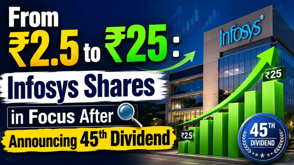 From ₹2.5 to ₹25 Infosys Shares in Focus After Announcing 45th Dividend
