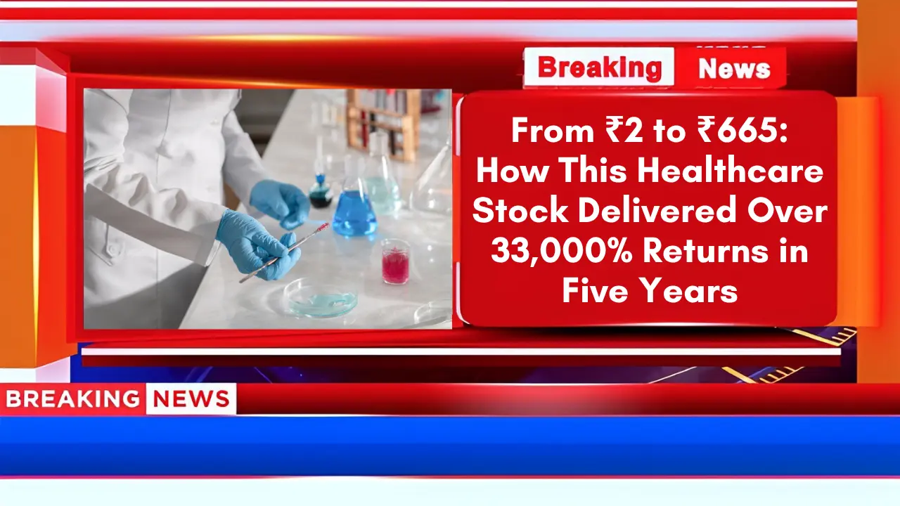 From ₹2 to ₹665 How This Healthcare Stock Delivered Over 33,000% Returns in Five Years