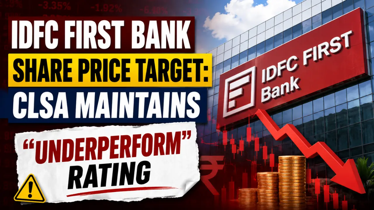 IDFC First Bank Share Price Target CLSA Maintains Underperform Rating