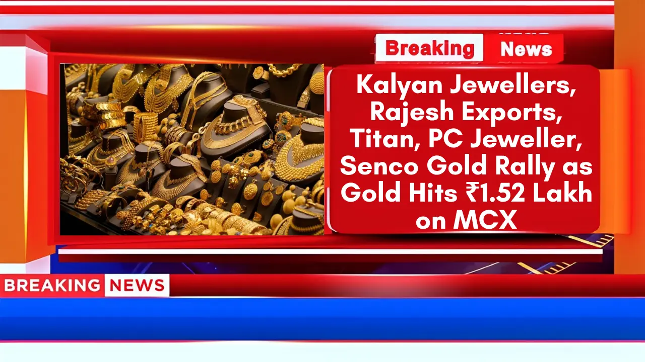 Kalyan Jewellers, Rajesh Exports, Titan, PC Jeweller, Senco Gold Rally as Gold Hits ₹1.52 Lakh on MCX