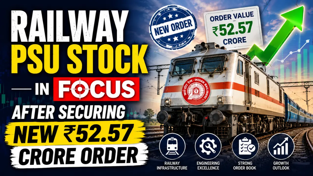Railway PSU Stock Wins New ₹52.57 Crore Order; Stock in Focus