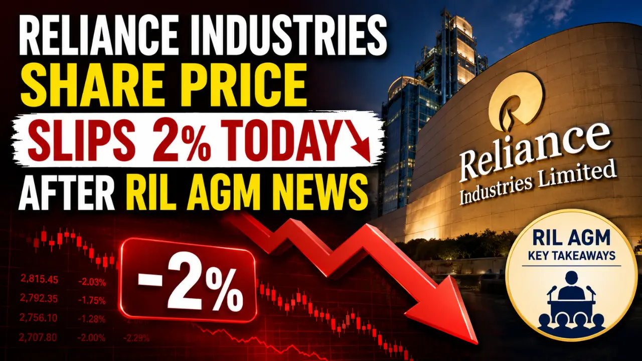 Reliance Industries Share Price Slips 2% Today After RIL AGM News