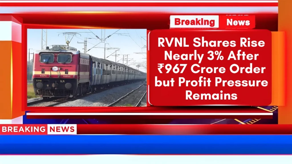 RVNL Bags ₹967 Crore Order; Shares Rise Nearly 3% But Profit Pressure Remains