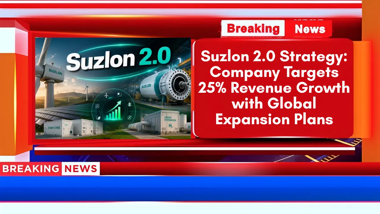 Suzlon 2.0 Strategy Company Targets 25% Revenue Growth with Global Expansion Plans