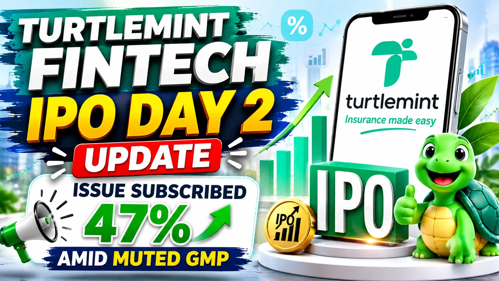 Turtlemint Fintech IPO Day 2 Update Issue Subscribed 47% Amid Muted GMP
