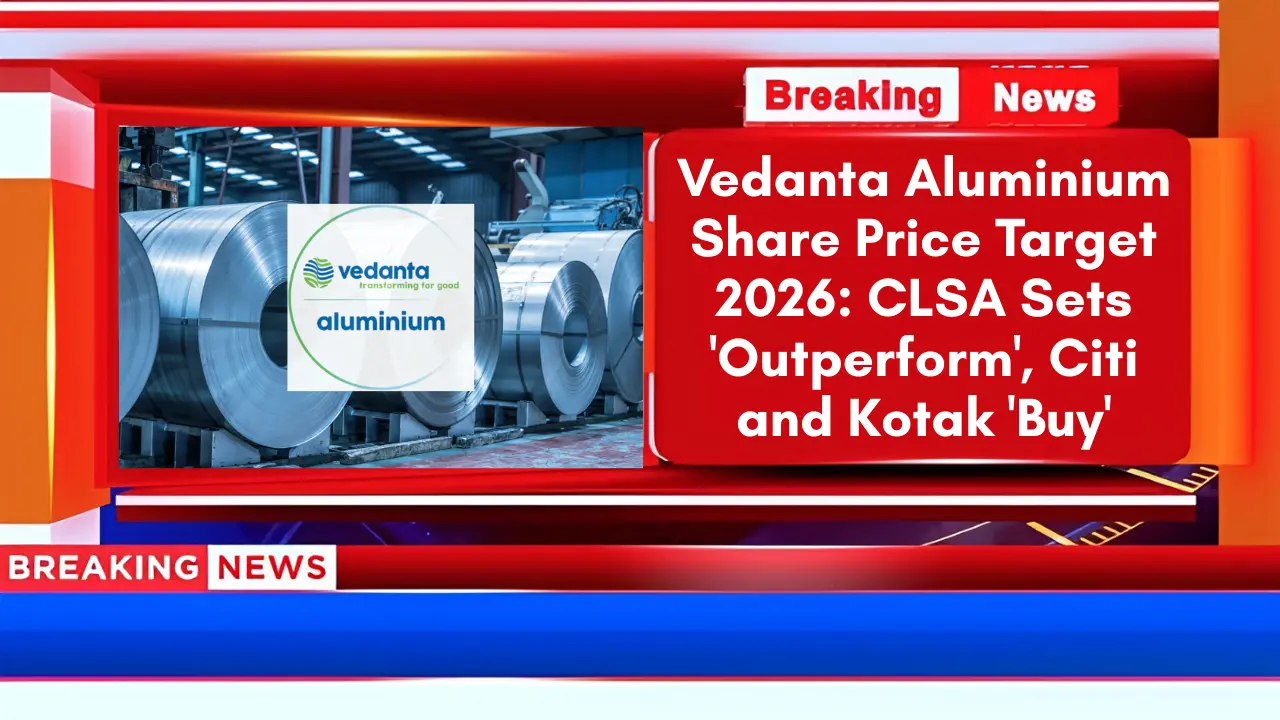 Vedanta Aluminium Share Price Target 2026 CLSA Sets 'Outperform', Citi and Kotak 'Buy'