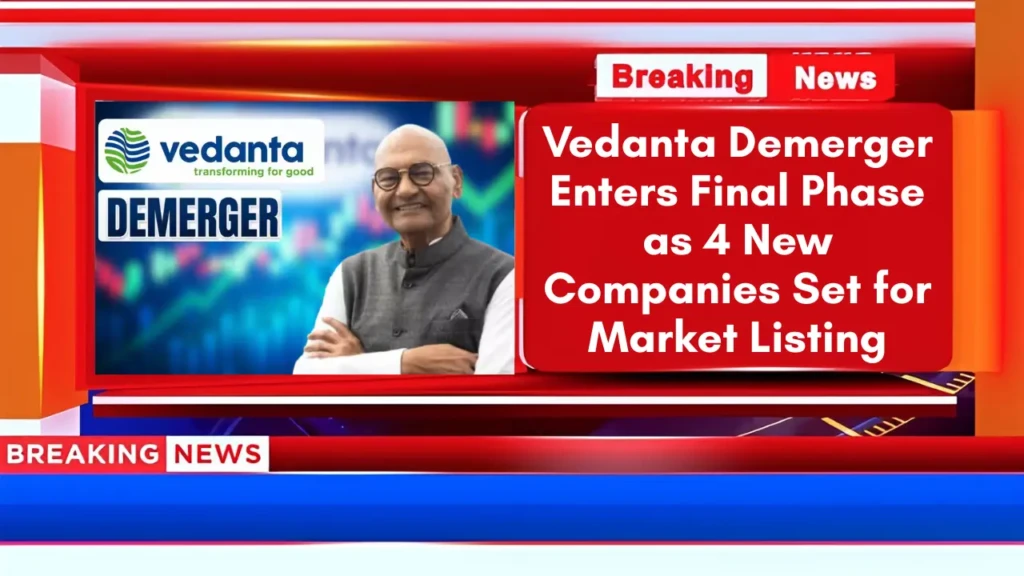 Vedanta Demerger Enters Final Phase as 4 New Companies Set for Market Listing