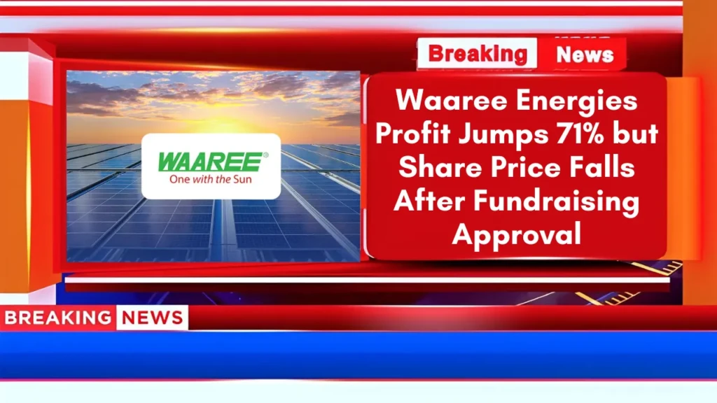 Waaree Energies Profit Jumps 71% but Share Price Falls After Fundraising Approval
